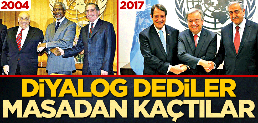 Diyalog dediler masadan kaçtılar