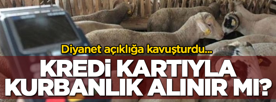 Diyanet açıklığa kavuşturdu... Kredi kartıyla kurban alınır mı?