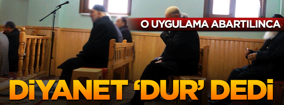 Diyanet: Camilerde sandalye ve taburelerde namaz kılınmamalı