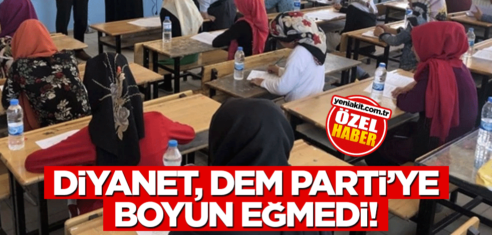 Diyanet, DEM Partili belediyeye boyun eğmedi!