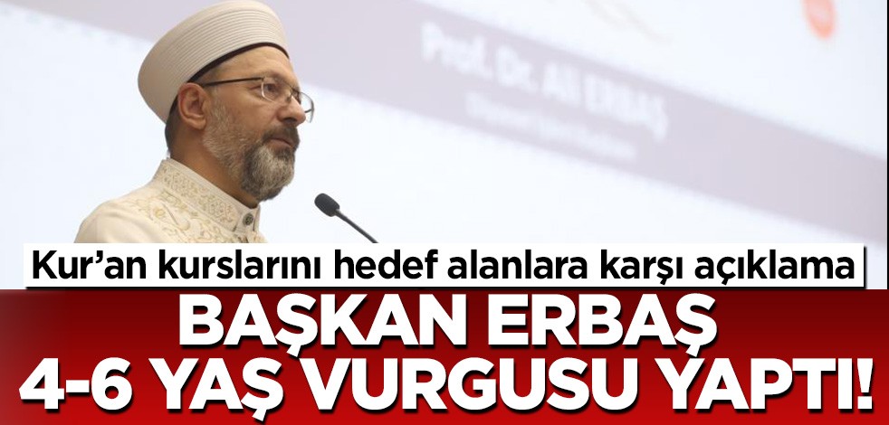 Diyanet'ten Kur'an kurslarını hedef alanlara karşı açıklama! 4-6 yaş vurgusu yaptı