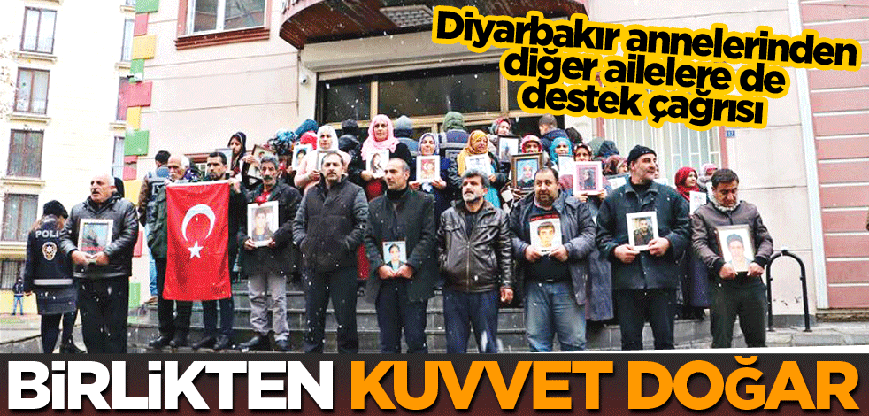 Diyarbakır annelerinden diğer ailelere de destek çağrısı! Birlikten kuvvet doğar