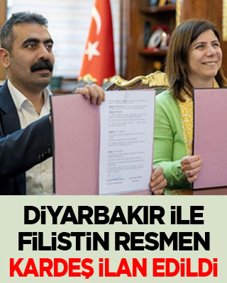 Diyarbakır ile Filistin resmen kardeş ilan edildi