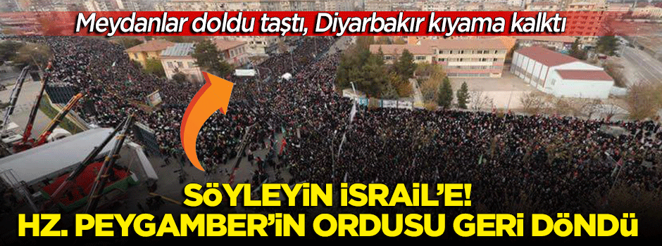 Diyarbakır Kudüs için kıyama kalktı