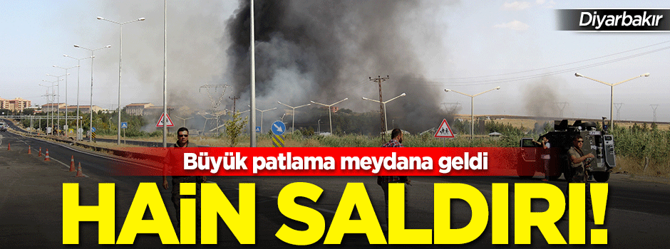 Diyarbakır-Silvan karayolunda bomba patlatıldı!