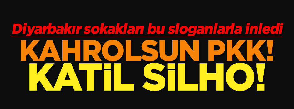 Diyarbakır sokakları 'Kahrolsun PKK' sloganlarıyla inledi!
