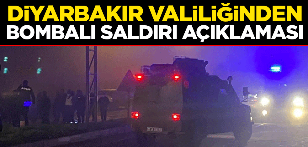 Diyarbakır Valiliğinden bombalı saldırı açıklaması: 9 yaralı, 2 gözaltı