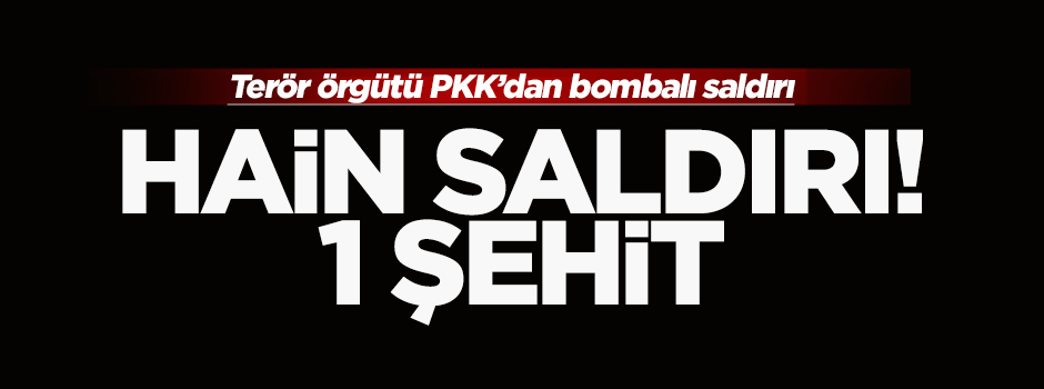 Diyarbakır'da askere hain saldırı: 1 şehit