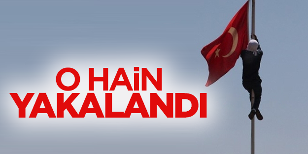 Diyarbakır'da bayrak indiren kişi yakalandı