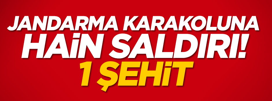 Diyarbakır'da jandarma karakoluna saldırı: 1 şehit