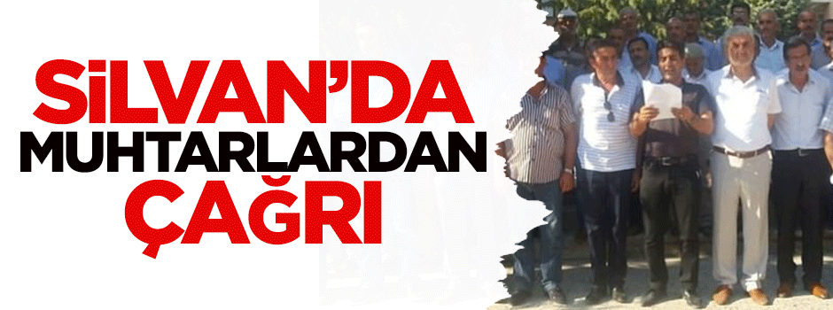 Diyarbakır'da muhtarlardan çağrı