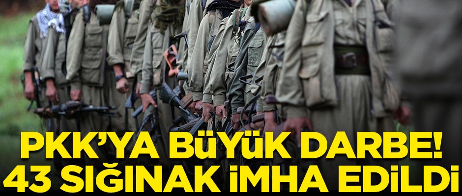 Diyarbakır'da PKK'ya büyük darbe! 43 sığınak imha edildi