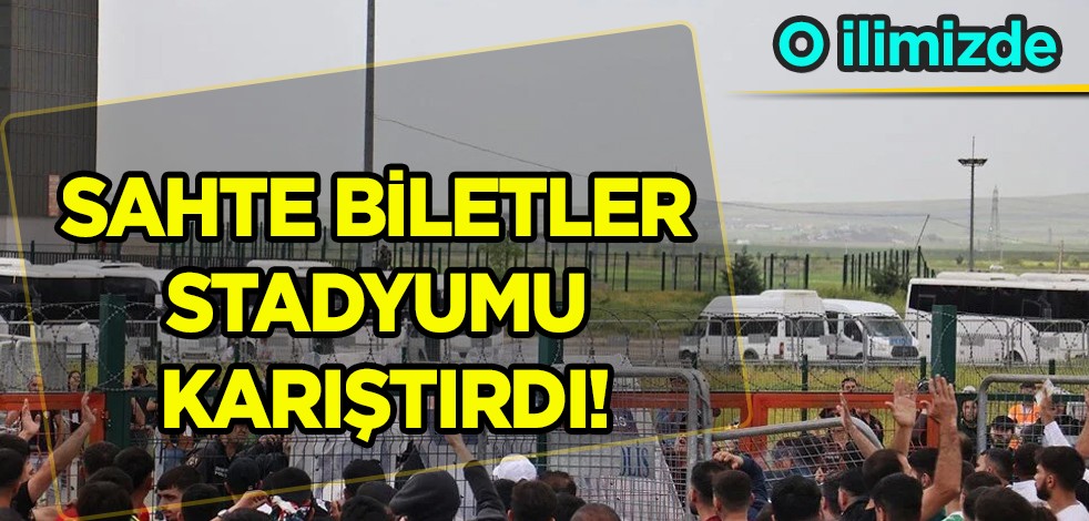 Diyarbakır'da sahte biletler stadyumu saniyesinde karıştırdı! Yetkililer buluşmaya gelenleri ikna etmeye çalıştı