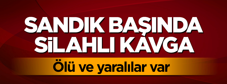 Diyarbakır'da sandık başında silahlı kavga! Ölü ve yaralılar var
