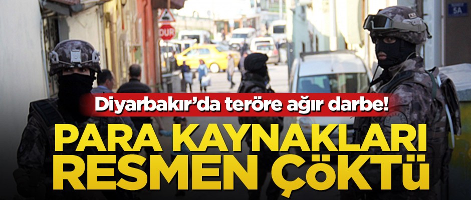 Diyarbakır'da terörün para kaynağına ağır darbe!
