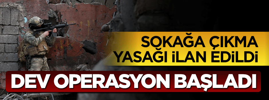 Diyarbakır'da13 köyde sokağa çıkma yasağı ilan edildi, operasyon başladı
