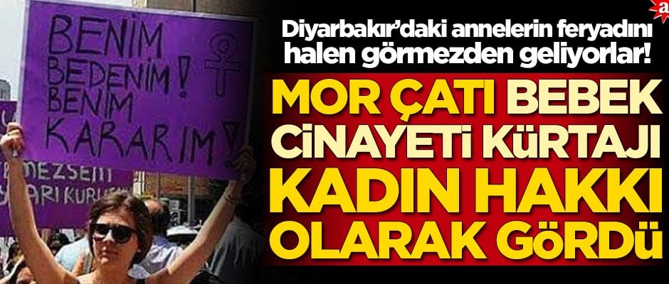 Diyarbakır'daki annelerin feryadını görmezden gelen Mor Çatı'dan skandal çıkış!