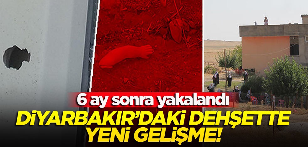 Diyarbakır’daki dehşette yeni gelişme! 6 ay sonra yakalandı