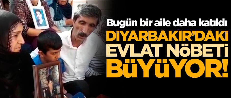 Diyarbakır'daki evlat nöbeti giderek büyüyor! Bugün bir aile daha katıldı