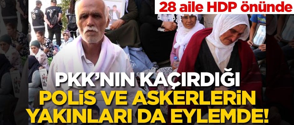 Diyarbakır'daki eyleme bu kez kaçırılan polis ve askerlerin aileleri katıldı!