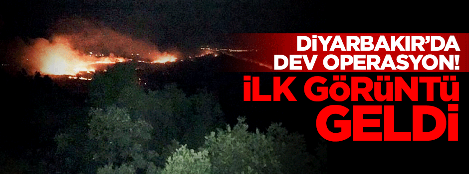 Diyarbakır’daki operasyondan ilk görüntüler geldi