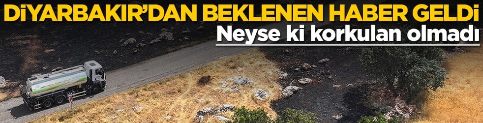 Diyarbakır'dan beklenen haber geldi... Neyse ki korkulan olmadı