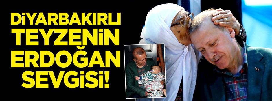 Diyarbakırlı teyzenin Erdoğan sevgisi!