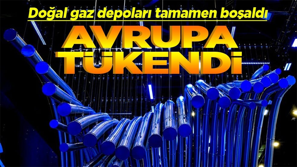 Doğal gaz depoları tamamen boşaldı Avrupa tükendi