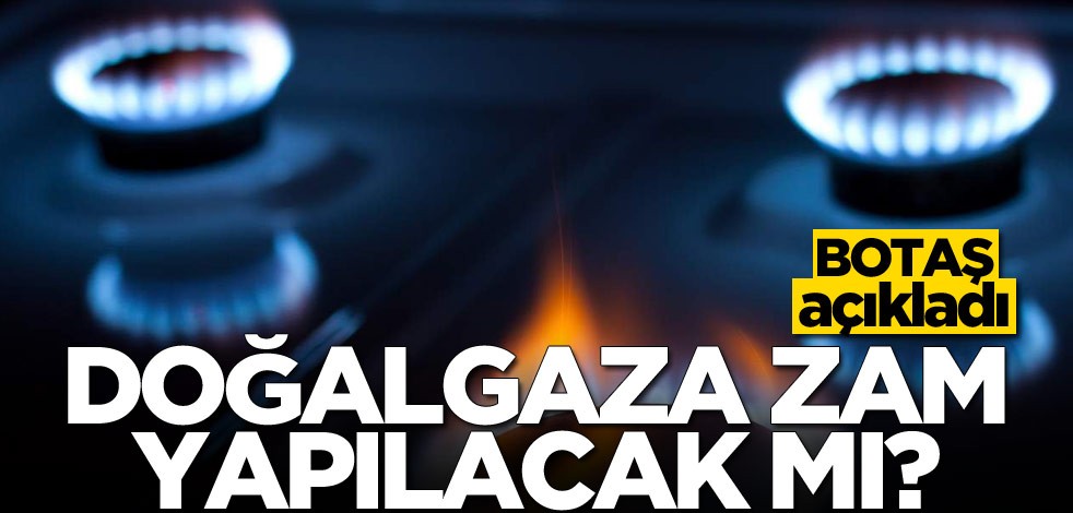 Doğalgaza zam yapılacak mı? BOTAŞ açıkladı