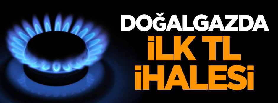 Doğalgazda ilk TL ihalesi