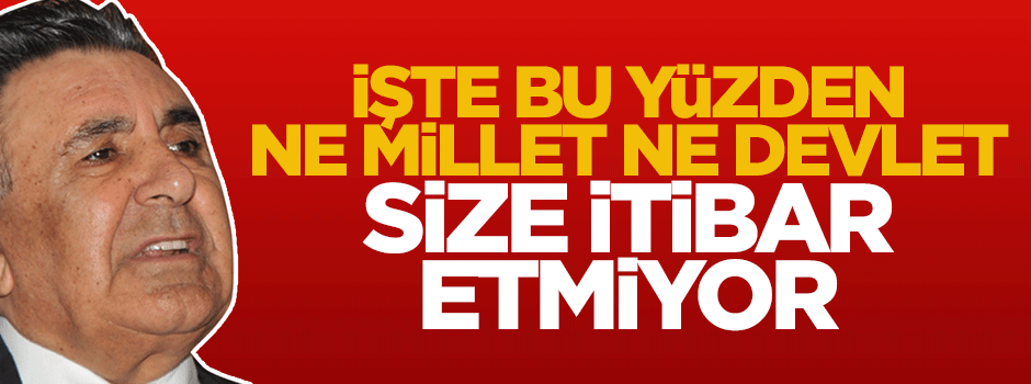 Doğan itibar görmüyor çünkü adamları ikiyüzlü