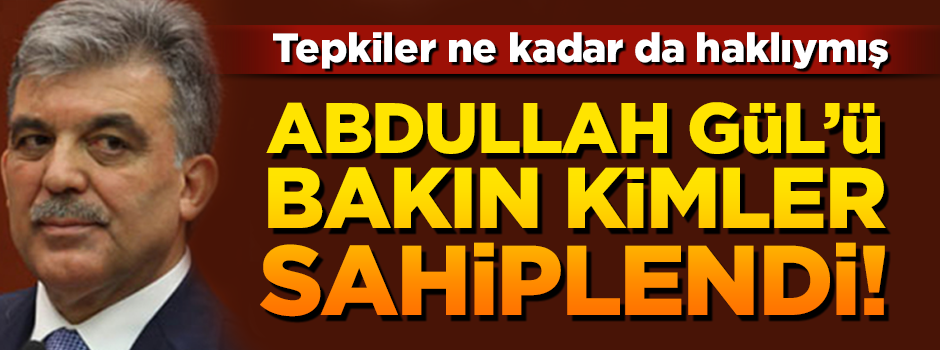 Doğan medyası Abdullah Gül'ü sahiplendi!