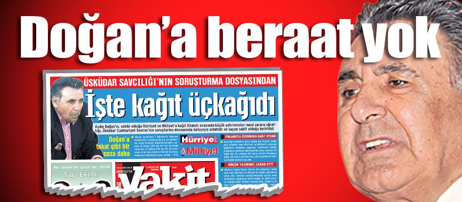Doğan’a beraat yok