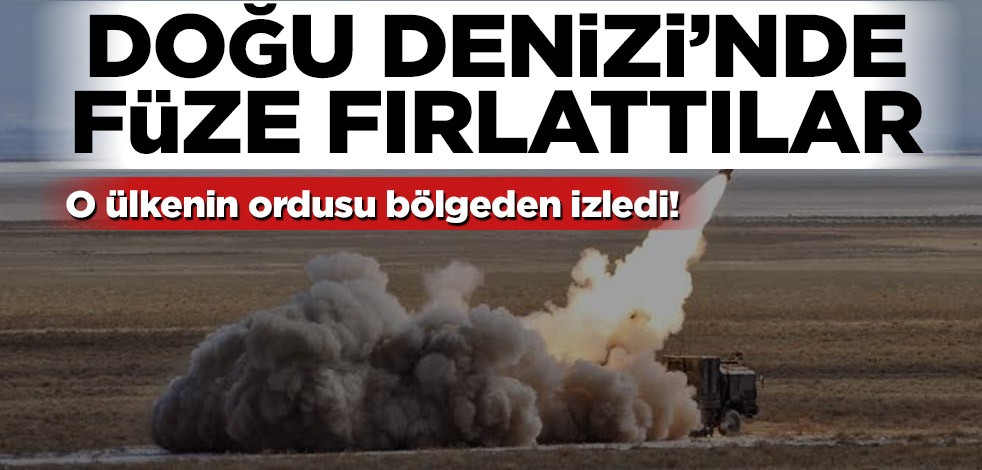 Doğu Denizi’nde füze fırlattılar! O ülkenin ordusu kritik bölgeden izledi