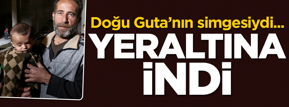Doğu Guta'nın simgesiydi... Yer altına sığındı