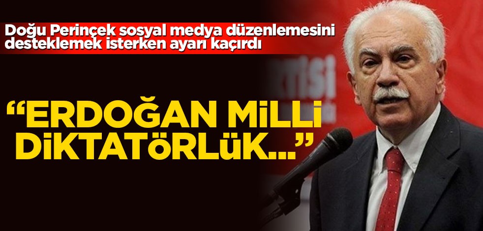 Doğu Perinçek sosyal medya düzenlemesini desteklemek isterken ayarı kaçırdı