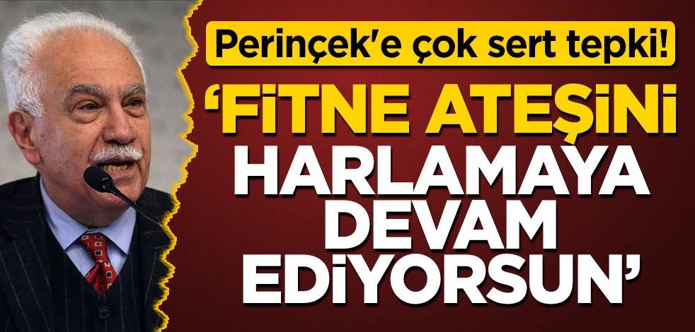 Doğu Perinçek'e çok sert tepki! 'Bu mübarek günde de fitne ateşini harlamaya devam ediyorsun'