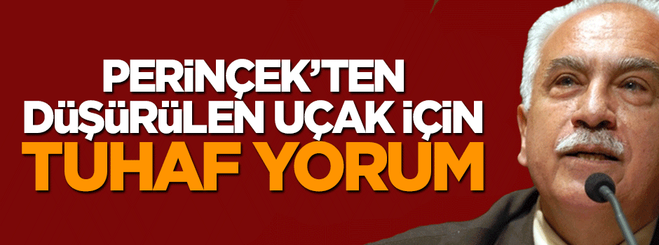 Doğu Perinçek'ten düşen uçak için tuhaf yorum