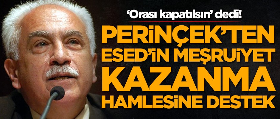Doğu Perinçek'ten Esed'in meşruiyet kazanma hamlesine destek!