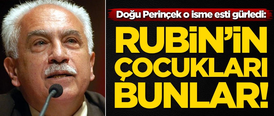 Doğu Perinçek'ten o isme zehir zemberek sözler: Rubin'in çocukları bunlar