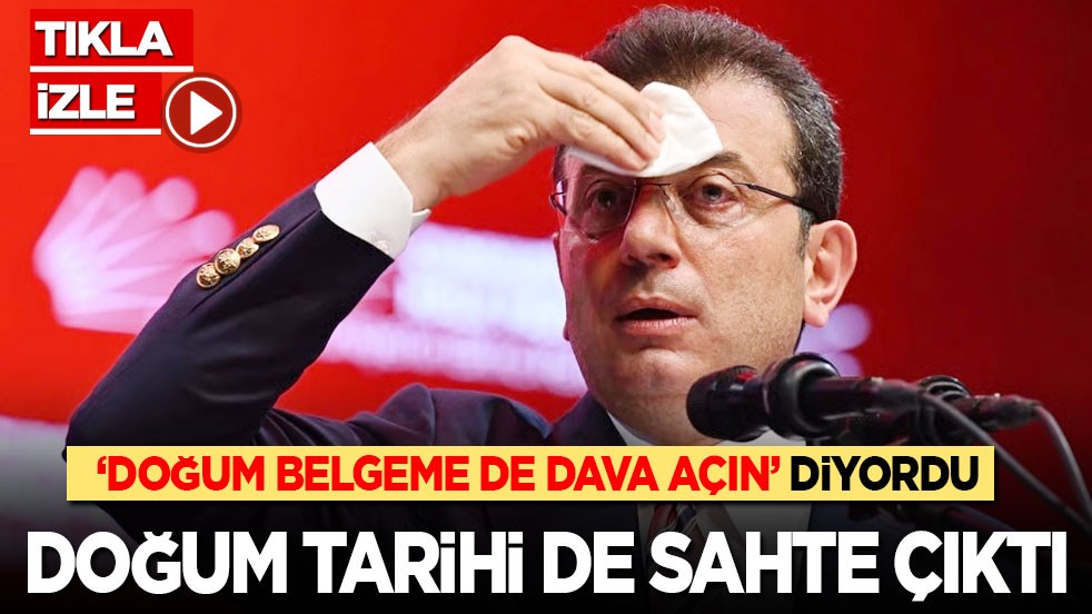 ‘Doğum belgeme de dava açın’ diye alay ediyordu: Ekrem’in doğum tarihi de sahte çıktı