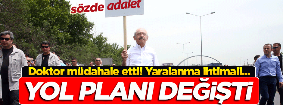 Doktor müdahale etti! Kılıçdaroğlu'nun yol planı değişti