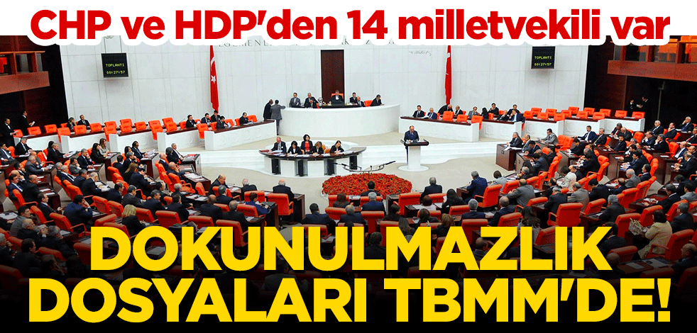 Dokunulmazlık dosyaları TBMM'de! CHP ve HDP'den 14 milletvekili var