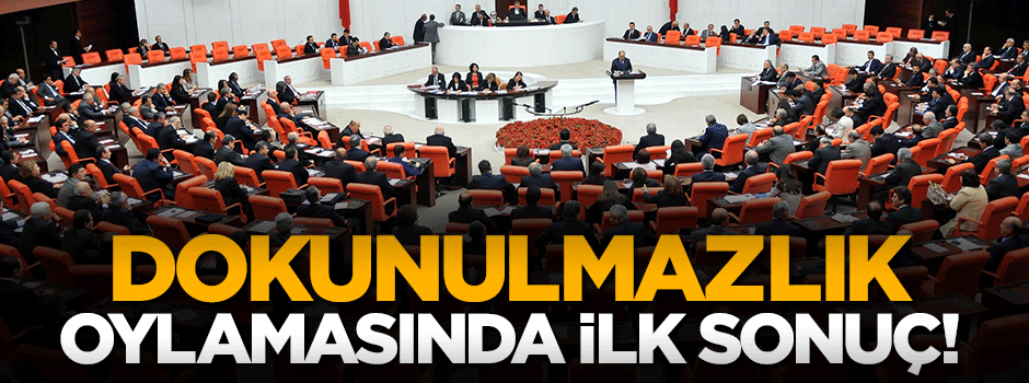 Dokunulmazlık oylamasında birinci madde kabul edildi