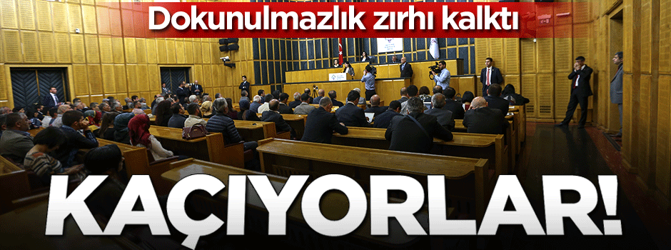 Dokunulmazlık zırhı kalktı, HDP'liler firar etti!