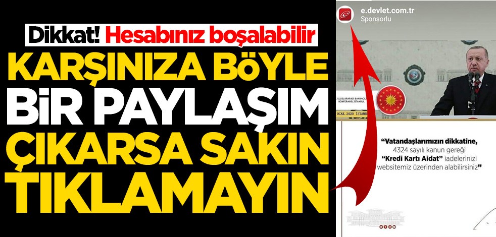 Dolandırıcıların E-Devlet ismi ile yaptığı oyun ortaya çıktı! Sakın tıklamayın