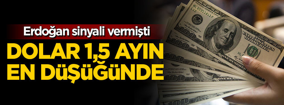 Dolar 1,5 ayın en düşüğünde!