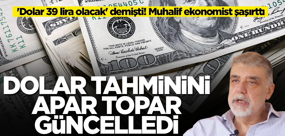 'Dolar 39 lira olacak' demişti! Muhalif ekonomist Atilla Yeşilada dolar tahminini apar topar güncelledi
