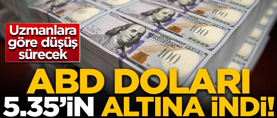 Dolar 5.35'in altına indi! Uzmanlar açıkladı: Düşüş sürecek