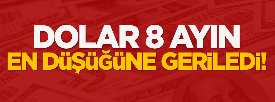 Dolar 8 ayın en düşüğüne geriledi!